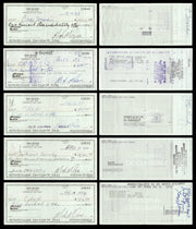 Max McGee Autographed 2.75x6 Check Green Bay Packers Lot of 50 SKU #174046