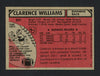 Clarence Williams Autographed 1980 Topps Rookie Card #237 San Diego Chargers Died 1994 SKU #160046
