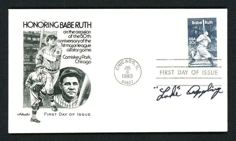 Luke Appling Autographed First Day Cover Chicago White Sox SKU #156825