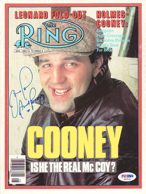 Gerry Cooney Autographed The Ring Magazine Cover PSA/DNA #S42141