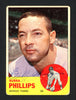 Bubba Phillips Autographed 1963 Topps Card #177 Detroit Tigers SKU #164232