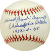 Albert Al "Bronk" Brancato Autographed Official AL Baseball Philadelphia A's "Philadelphia Athletics 1939-4-45" Beckett BAS #V68097