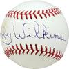 Bobby Wilkins Autographed Official MLB Baseball Philadelphia A's Beckett BAS #V68099