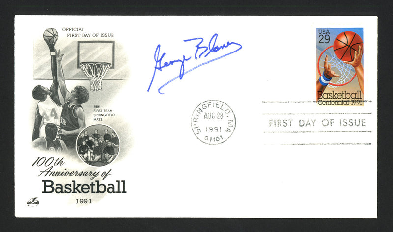 George Blaney Autographed First Day Cover Seton Hall Pirates SKU #165006