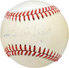 Steady Eddie Lopat Autographed Official AL Baseball New York Yankees Beckett BAS #V68156