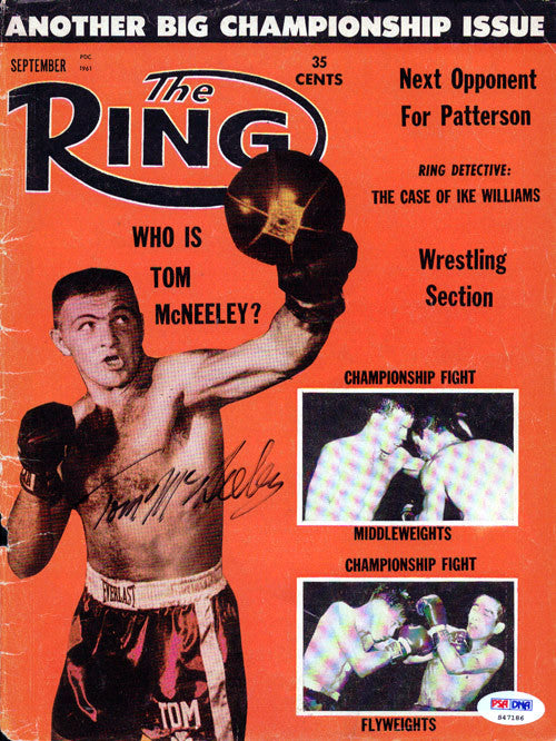 Tom McNeeley Autographed The Ring Magazine Cover PSA/DNA #S47186