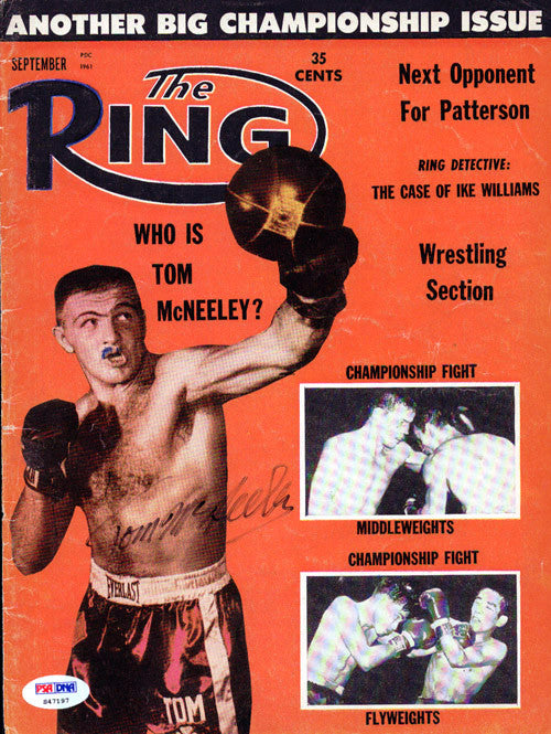 Tom McNeeley Autographed The Ring Magazine Cover PSA/DNA #S47197