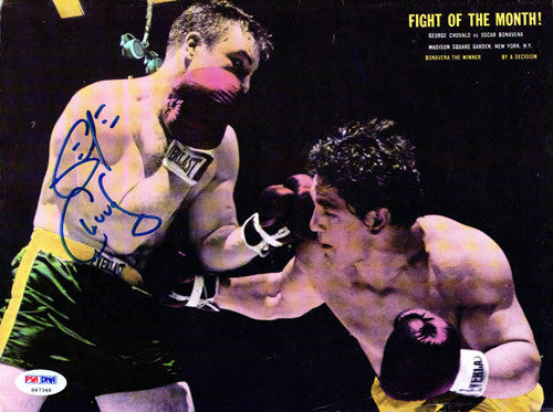 George Chuvalo Autographed Magazine Page Photo PSA/DNA #S47348