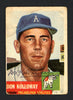 Don Kolloway Autographed 1953 Topps Card #97 Philadelphia A's SKU #164279