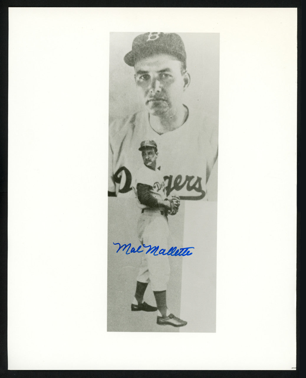 Mal Mallette Autographed 8x10 Photo Brooklyn Dodgers SKU #154613