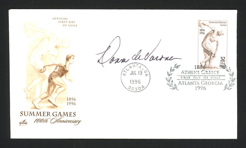 Donna De Varona Autographed First Day Cover Swimmer SKU #165047