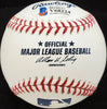 Les McCrabb Autographed Official MLB Baseball Philadelphia A's "Phil. A's " Beckett BAS #V68224