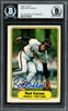 Rod Carew Autographed 1982 Fleer Card #455 California Angels Beckett BAS Stock #193234