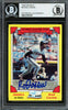 Rod Carew Autographed 1982 Topps Drakes Card #6 California Angels Beckett BAS #12753707