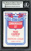 Rod Carew Autographed 1985 Topps All Star Set Card #13 California Angels Beckett BAS Stock #193243