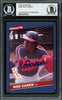 Rod Carew Autographed 1986 Donruss Card #280 California Angels Beckett BAS Stock #193244