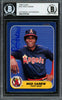 Rod Carew Autographed 1986 Fleer Card #151 California Angels Beckett BAS Stock #193245