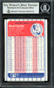 Rod Carew Autographed 1986 Fleer League Leaders Card #4 California Angels Beckett BAS Stock #193249