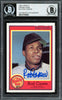 Rod Carew Autographed 1987 Topps Nestle Card #12 Minnesota Twins Beckett BAS #12753923