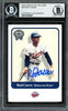 Rod Carew Autographed 2001 Fleer Greats of the Game Card #35 Minnesota Twins Beckett BAS Stock #193284