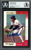 Rod Carew Autographed 2002 Donruss Team Heroes Card #3 California Angels Beckett BAS #12754112