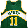 Seattle Supersonics Detlef Schrempf Autographed Green Jersey MCS Holo Stock #202421