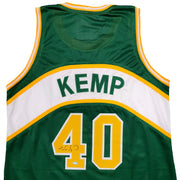 Seattle Supersonics Shawn Kemp Autographed Green Jersey MCS Holo Stock #202427