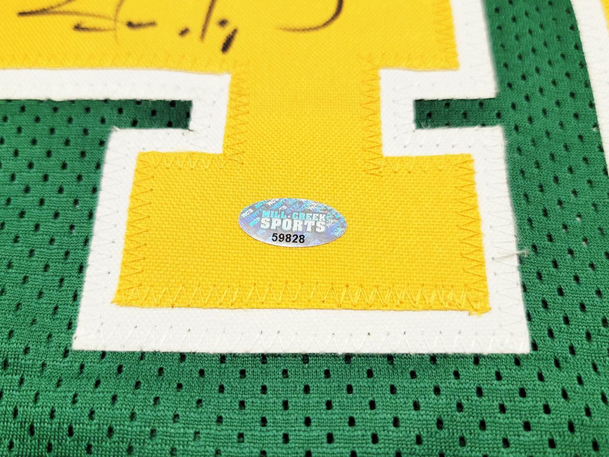 Seattle Supersonics Shawn Kemp Autographed Green Jersey MCS Holo Stock #202427