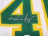 Seattle Supersonics Shawn Kemp Autographed White Jersey MCS Holo Stock #202426