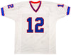 Buffalo Bills Jim Kelly Autographed White Jersey Beckett BAS QR Stock #202979