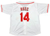 Cincinnati Reds Pete Rose Autographed White Jersey PR Holo Stock #202356