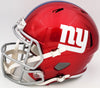 Lawrence Taylor & Saquon Barkley Autographed New York Giants Flash Red Full Size Replica Speed Helmet "NFL ROY" Beckett BAS QR Stock #202987