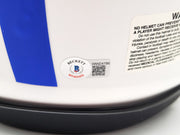 Lawrence Taylor & Saquon Barkley Autographed New York Giants Lunar Eclipse White Full Size Authentic Speed Helmet "NFL ROY" Beckett BAS QR Stock #202990