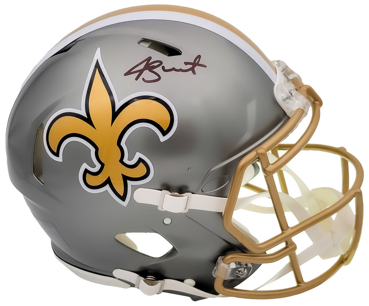 Jameis Winston Autographed New Orleans Saints Flash Gray Full Size Authentic Speed Helmet Beckett BAS QR Stock #202999