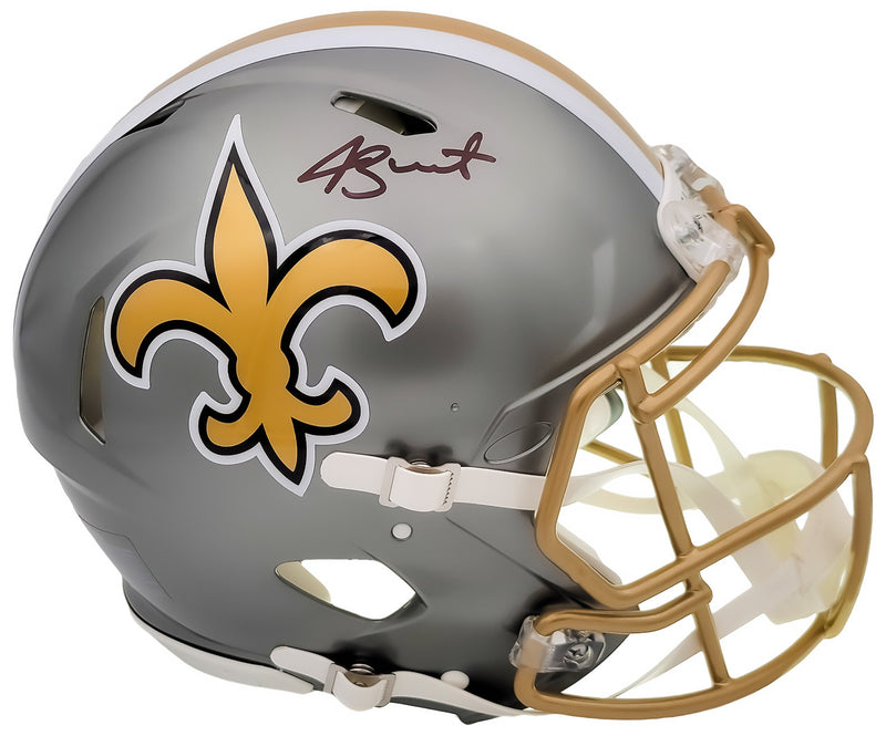 Jameis Winston Autographed New Orleans Saints Flash Gray Full Size Authentic Speed Helmet Beckett BAS QR Stock #202999