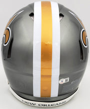 Jameis Winston Autographed New Orleans Saints Flash Gray Full Size Authentic Speed Helmet Beckett BAS QR Stock #202999