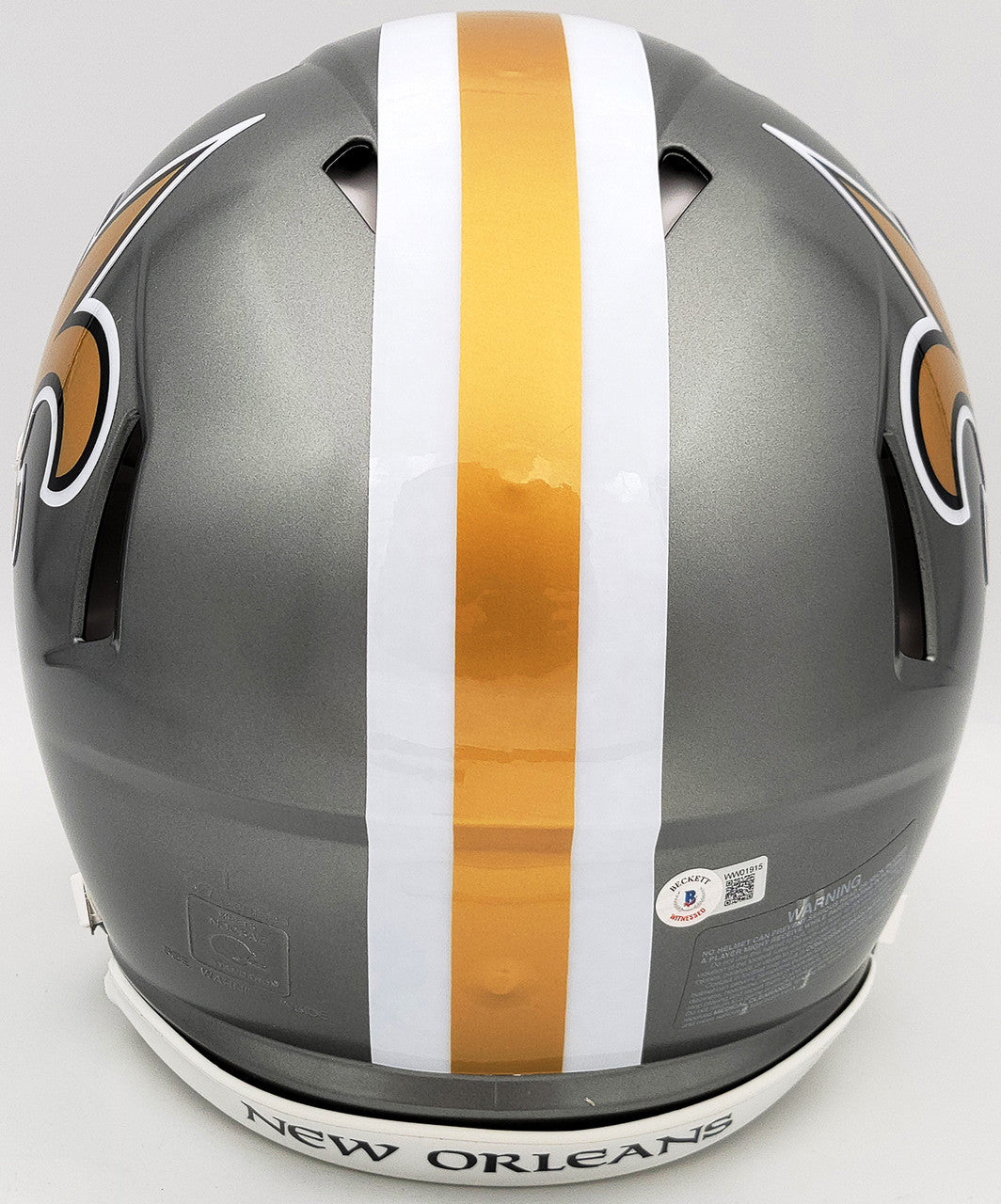 Jameis Winston Autographed New Orleans Saints Flash Gray Full Size Authentic Speed Helmet Beckett BAS QR Stock #202999
