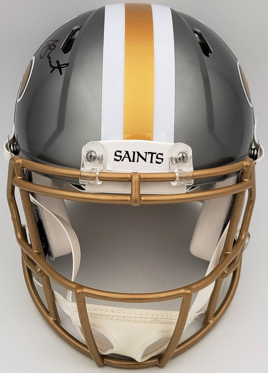 Jameis Winston Autographed New Orleans Saints Flash Gray Full Size Authentic Speed Helmet Beckett BAS QR Stock #202999