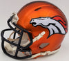 Steve Atwater Autographed Denver Broncos Flash Orange Speed Mini Helmet Beckett BAS QR Stock #203001