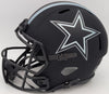 Ezekiel Elliott Autographed Dallas Cowboys Eclipse Black Full Size Replica Speed Helmet Beckett BAS QR Stock #203007