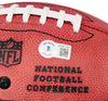 Ezekiel Elliott Autographed Official NFL Leather Football Dallas Cowboys Beckett BAS QR Stock #203012