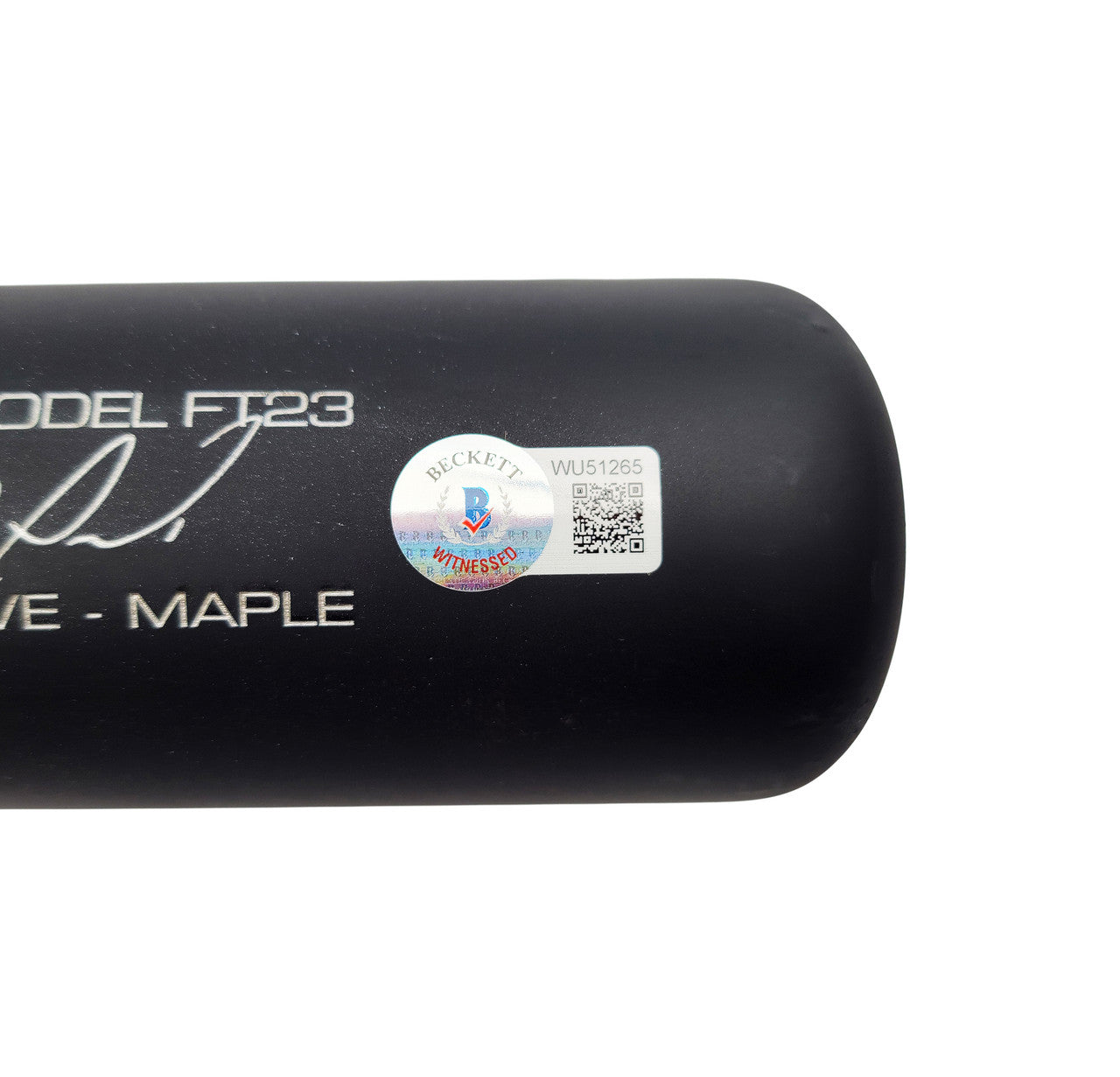 Fernando Tatis Jr. Autographed Matte Black Victus Game Model Bat San Diego Padres Beckett BAS QR Stock #202588