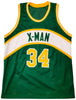 Seattle Supersonics Xavier McDaniel Autographed Green Jersey MCS Holo Stock #202418
