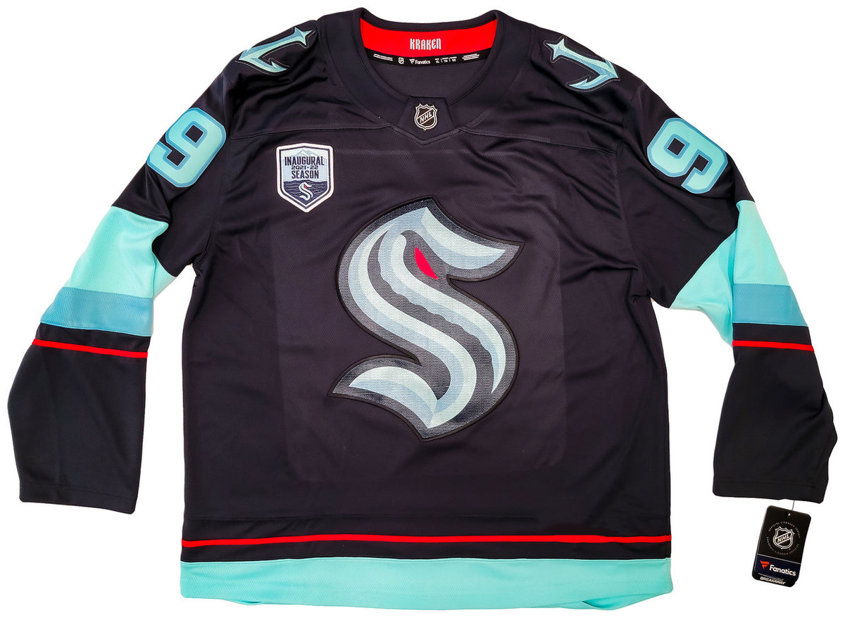 Seattle Kraken Ryan Donato Autographed Blue Adidas Jersey Size 54 Inaugural Season Patch Fanatics Holo Stock #202595