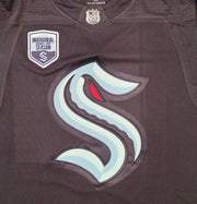 Seattle Kraken Ryan Donato Autographed Blue Adidas Jersey Size 54 Inaugural Season Patch Fanatics Holo Stock #202595