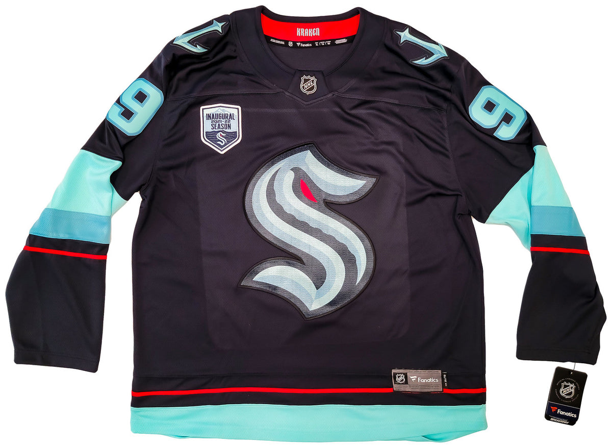 Seattle Kraken Ryan Donato Autographed Blue Fanatics Jersey Size XL Inaugural Season Patch Fanatics Holo Stock #202597