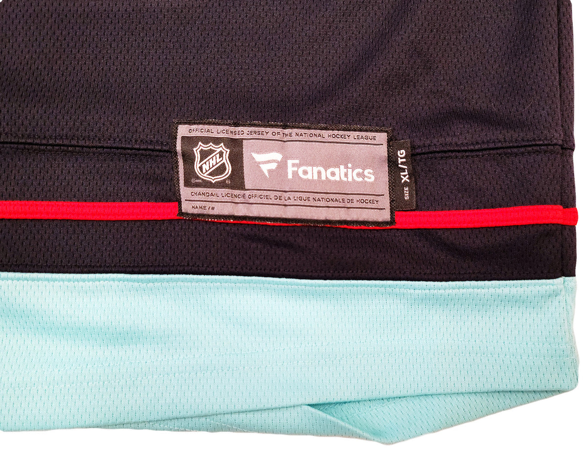 Seattle Kraken Ryan Donato Autographed Blue Fanatics Jersey Size XL Inaugural Season Patch Fanatics Holo Stock #202597