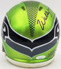 Walter Jones Autographed Seattle Seahawks Flash Green Speed Mini Helmet MCS Holo Stock #203087