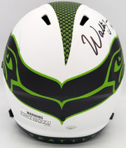 Walter Jones Autographed Seattle Seahawks Lunar Eclipse White Full Size Replica Speed Helmet "HOF 14" MCS Holo Stock #203080