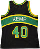 Seattle Supersonics Shawn Kemp Autographed Black Authentic Mitchell & Ness Hardwood Classics Swingman Jersey Size XL Signed On Front "Reign Man" MCS Holo Stock #203434